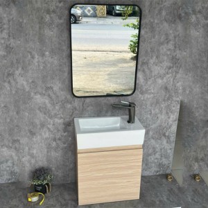 Bộ tủ nhà tắm siêu nhỏ gọn KT 480x240 màu gỗ