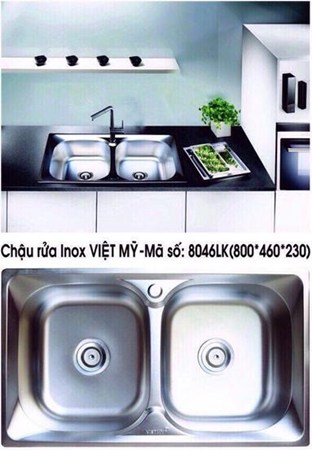Chậu rửa chén Việt mỹ 8046LK