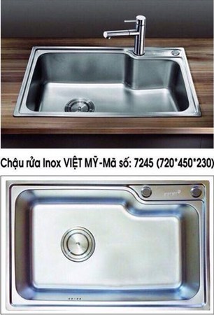 Chậu rửa chén Việt Mỹ 7245