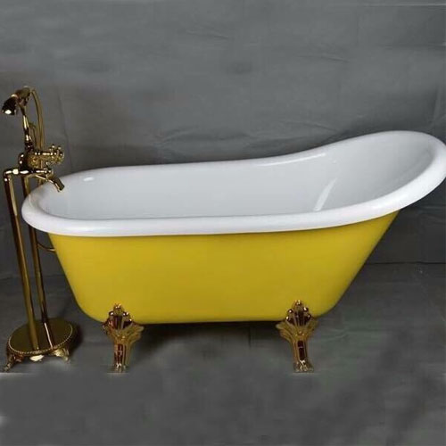 Bồn tắm chân rống màu vàng 1700x800
