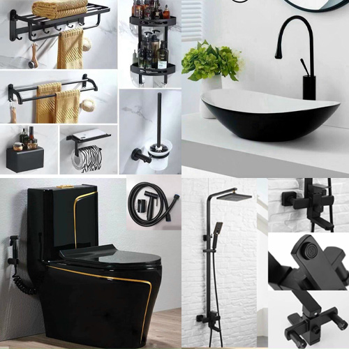 Khám phá thiết bị nhà tắm màu đen đầy sang trọng và tinh tế. Tạo ra một không gian tắm độc đáo và hiện đại với những sản phẩm thiết bị nhà tắm màu đen. Với sự kết hợp hoàn hảo giữa màu đen và các chất liệu chất lượng cao, công nghệ tiên tiến, hãy để phòng tắm của bạn trở thành một điểm nhấn thu hút sự chú ý.